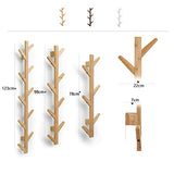 Fixation Murale Porte-Manteau Moderne Arbre Branche Mudroom Salle de Bains Vestibule Heavy Duty Coat Hat Serviette Robes Unique Crochet Bois (Color : B)