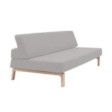 Softline Canapé lit Lazy Style scandinave en Tissu Gris Clair Couchage 134 * 200cm