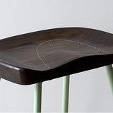 Tabourets de Bar Hauts Chaises de Bar Petit déjeuner de tabouret de bar en bois massif d'art de fer industriel de cuisine cuisine bistrot café chaise de siège rustique vintage, 46 * 46 * 74cm Tabouret