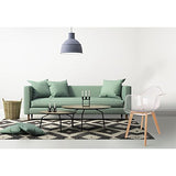 THE HOME DECO FACTORY Fauteuil scandinave - H. 86 cm - Transparent