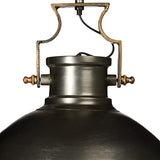 Relaxdays 10019222 Luminaire lampe à suspension style industriel HxlxP 145 x 40,5 x 40,5 cm abat-jour forme de cloche et chaîne en métal douille E27 40W plafonnier, gris argenté
