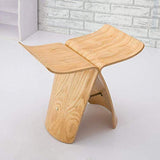 Tabouret Papillon Changement Chaussures Tabouret Tabouret En Bois Petit Banc Chaise Salon Décoratif Tabouret 44 X 31 X 40 Cm,A