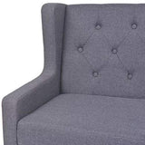 YiYueTrade Ensemble de canapés 2 pcs Tissu Gris