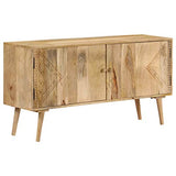 vidaXL Buffet Bois de Manguier Massif Commode Armoire Rangement Table Appoint