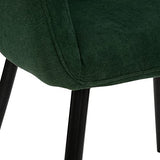 Fauteuil Visoca - Bois et métal - Vert cèdre - Atmosphera créateur d'intérieur