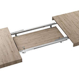 MOBILI FIVER, Table Extensible Cuisine, Iacopo, Chêne Naturel, 140 x 90 x 77 cm, Mélaminé, Made in Italy