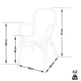 PACIFIC linea Fauteuil Elise - Rotin