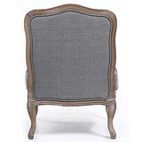 Paris Prix - Fauteuil Vintage Louis XV Esteban 96cm Gris
