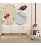 Atmosphera - Porte Bijoux Cannage et Miroir H 31 cm