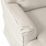Loberon Méridienne Myersville - pin, Lin - H/L/P env. 80/88 / 145 cm - crème - crème