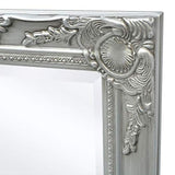 Tidyard Miroir Mural Magnifique pour Salle de Bain/Dressing Style Baroque Argenté 100 X 50 cm
