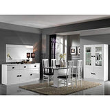 AltoBuy Columbus/Alyssa - Table Rectangulaire Laquée Brillant Blanc