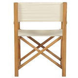 vidaXL Chaises de metteur en scène Pliantes 2 pcs Bois de Teck Massif