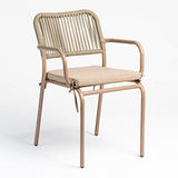SKLUM Chaise de Jardin Empilable Arhiza Brun Moka