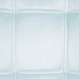 Beliani - Fauteuil - Karis - en Velours, Bleu Clair