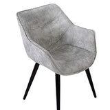 WOLTU 2 X Chaises de Salle à Manger chaises de Cuisine Chaises de Salon Assise en Tissu Structure en Acier,Gris Clair BH99hgr-2