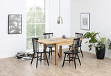 AC Design Furniture Susanne Chaises de Salle à Manger, Bois, Noir, L: 48 x l: 48,5 x H: 86 cm
