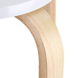 GOTOTOP Lot de 4pcs Tabourets Empilables en Bois Multi-Couleur Hauteur 45cm (4pcs Blancs)