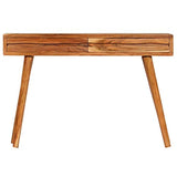 Tuduo Console avec Tiroirs poussiere d'Acacia Massif 118 x 30 x 80 cm Design Unique, Moderne et élégante Table Console entrée