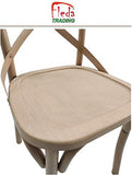 Fleda TRADING Chaise de Style Village, modèle viennois, en métal, Effet Vieilli minable, Pack DE 4 CHAISES (Bois)