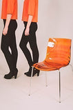Calligaris - Chaise Leau CS/1273 - en orange transparent
