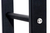 CLP Étagère Porte Bois De Cheminée KERI V3 I Porte-Bûches Moderne en Métal Noir Mat 25 x 60 x 100 cm