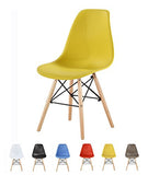 Lot de 4 chaises au Design Moderne de Style scandinave, Lia par MCC (Jaune)