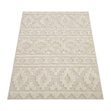 Paco Home Tapis Poils Longs Tapis De Salon Tapis Shaggy Aspect 3D Ethnique Boho Look Vintage Doux, Dimension:160x220 cm, Couleur:Crème 4