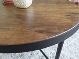 Aspect Arcadia Table Basse Ronde en Bois MDF, Vintage 1, 80 x 80 x 40 cm