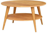HomeTrends4You Stella Table Basse, Chêne, wildeiche massiv geölt, 80 x 80 x 45 cm