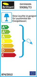 Brilliant lampe Dayanara suspension 30cm bleu / rotin | 1x A60, E27, 60W, adapté aux lampes standard (non incluses) | Échelle A ++ à E | Le câble peut être raccourci