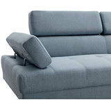 Paris Prix - Canapé d'angle Gauche lindax 262cm Bleu