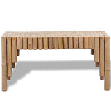 Tidyard Table Basse en Bambou Table Basse de Salon 70 x 35 x 35 cm