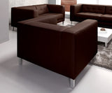 Relaxima Standing Fauteuil Fixe Bois Chocolat 97 x 89 x 71 cm