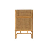 Miliboo & Stéphane Plaza Commode Vintage en rotin 3 tiroirs L120 cm Galon