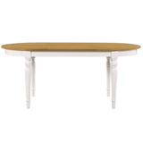 vidaXL Table de Salle à Manger Ovale Placage en Chêne Table à Manger Cuisine