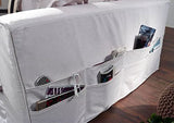 MASSIVMOEBEL24.DE Canapé Profondeur XXL 240x144x95cm (Blanc) - Hampton
