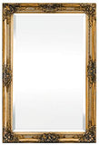 Rococo by Casa Chic - Grand Miroir Rectangulaire - Style Baroque Shabby Chic - 90x60 cm - Or