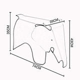 GWDJ Tabouret, Tabouret en Plastique, Tabouret D'éléphant pour Enfants, Tabouret de Jardin D'enfants, Tabouret Parent-enfant, Banquette de Canapé, pour Chambre À Coucher, Salon, 7 Couleurs Repose-pied
