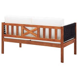 Festnight Mobilier de Jardin Palette | Salon de Jardin | Canapé de Jardin à 2 Places Bois d'acacia Massif