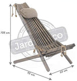 Chilienne Bois EcoChair (Coussin Offert) Pin Gris