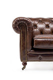 Rosa Splendiani Fauteuil Chestefield en Cuir Antique Vintage Style - Fauteuil Chester Cuir Marron Vintage