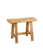 Wadiga Tabouret en Teck Vieilli Vintage