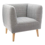 ATMOSPHERA CREATEUR D'INTERIEUR ATM-158597 Atmosphera Fauteuil Gris Molletonne, Polyester, cm