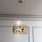 Lustre grande Suspension petite Volière diamètre 45cm