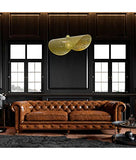 C-CRÉATION - Suspension NISLEY pour Utilisation en Intérieur - Métal - Style Industriel - D60 cm - 1 Ampoule 8 Watts pour Douille E27 - Noir