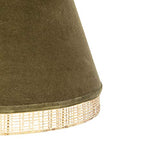 Qazqa Suspension | Lampe suspendue | Éclairage suspendu Rustique Oriental - Frills Lampe Vert Beige Doré/Laiton - E27 - Convient pour LED - 1 x 25 Watt