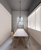 Mopoq 2 Pièces de béton industriel gris ciment suspendu E27 Vintage Retro Cuisine Salle à manger Chambre Lumière Pendentif ovale cylindrique en béton Suspension Hauteur ajustable Creative éclairage de