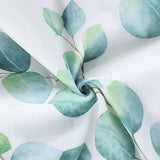 Bonhause Lot de 4 Housse de Coussin Feuilles d'eucalyptus 45 x 45 cm Plante Verte Velours Doux Décoratif Taie d'oreiller pour Canapé Lits Chaises Voiture Salon Maison Décor