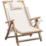 vidaXL Chaise de terrasse en Bambou